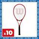 Wilson 10 X Pro Staff Precision Xl Tennis Rackets Durable Sports Equipment Red