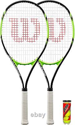 Wilson 2 x XL Tennis Racket Series + 3 Tennis Balls Various Options Advantage XL