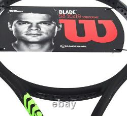 Wilson BLADE 98 CV Tennis Racquet Racket Black 98sq 304g G2 16x19 WRT74071U2