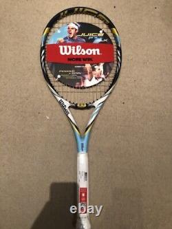 Wilson BLX Juice 96, 27.75 inch extended blue, yellow and white tennis racket