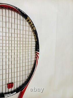 Wilson BLX Six One 95 16 x 18 racket & dampener. New bumper, grommets, string