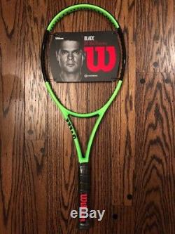 Wilson Blade 98 18 x 20 Countervail Limited Edition Lime Tennis Racket 4 3/8