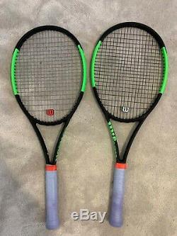 Wilson Blade 98 (18x20) Countervail Tennis Rackets PAIR. Grip Size 2