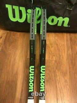 Wilson Blade 98 Matched Pair (16x19) v7 grip size 3 with matching tour 15 bag