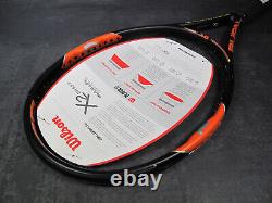 Wilson Burn 95 L4 4 1/2 Tennis Club Tennis Racket NEW with Storage Tracks
