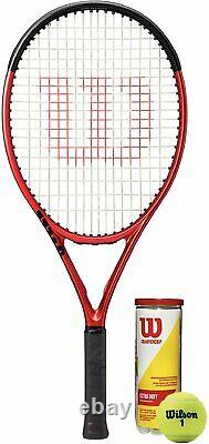 Wilson Clash V2.0 26 Junior Tennis Racket & 3 Championship Balls