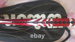 Wilson FIVE. TWO tennis racquet BLX version, string RPM blast not worn but older