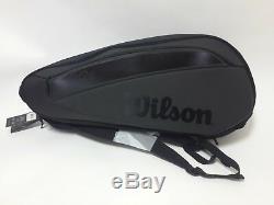 Wilson Federer Backpack Tennis Racket Bag WRZ832812 DNA 12 Pack Infrared Black
