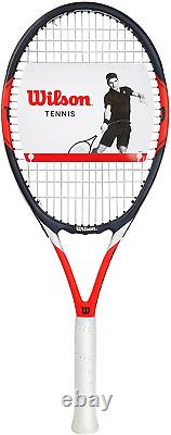 Wilson Federer Open 100 Tennis Racket, Grip Size- Grip 4 4 1/2 inch