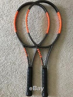 Wilson H22 18x20 L2 Pro Stock Tennis Racquet CV Burn 100 Paint Job Racket