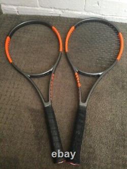 Wilson H22 Andrey Rublev Rare Pro Stock Matched Pair-Burn 100 PJ-Grip3