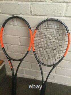 Wilson H22 Andrey Rublev Rare Pro Stock Matched Pair-Burn 100 PJ-Grip3
