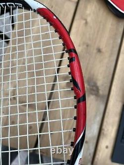 Wilson K factor six one 95 tennis racket v. Good condition new grip 332gr
