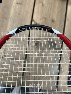 Wilson K factor six one 95 tennis racket v. Good condition new grip 332gr