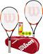 Wilson Matchpoint Tennis Racket Twin Set With Wilson Advantage Racket Bag And 3