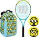 Wilson Minions 2.0 Jr Tennis Racket, For 25 With Accessories, Blue / Yellow