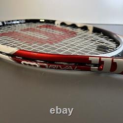Wilson N Code Rival Tennis Racket L2 & 4 1/4 Midplus 665 cm² Red White Blue VGC