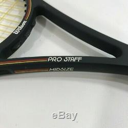 Wilson Pro Staff 6.0 Midsize 85 Tennis Racquet 4 3/8 St. Vincent Bumperless JZQ