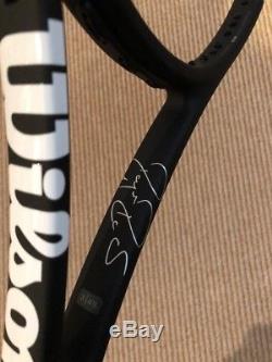 Wilson Pro Staff 97 RF Autograph Black and White Tennis Racket NEW 4 1/4