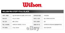 Wilson Pro Staff 97ULS Black G2 97 SQ 270g WRT73181 Unstrung Authentic
