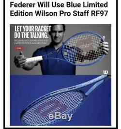 Wilson Pro Staff RF97 2019 Laver Cup Federer Tennis Racket Blue 340g L3 (4 3/8)