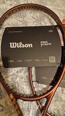 Wilson Pro Staff X v14 315g Tennis Racket 2023 (Copper) Grip 3