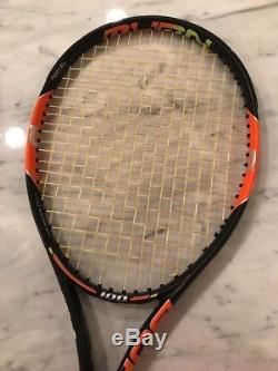 Wilson Pro Stock Tennis Racket (Matched Pair) Nicole Gibbs Burn 100 1/4 Used