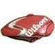 Wilson Pro Tour Twelve Tennis & Squash Racket Thermo Bag Red & White Rrp £120