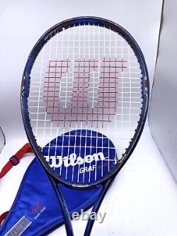Wilson Steffi Graf Comp High Beam Series 26 Tennis Racket & Cover Vintage