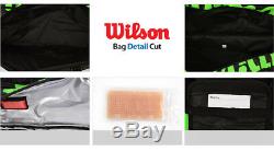 Wilson Tour V 15PK Tennis Racket Black Racket Racquet Equipment Bag WRZ-845615