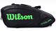 Wilson Tour V 9pk Tennis Racket Black Racket Racquet Equipment Bag Wrz-847309