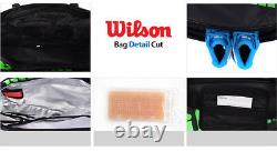 Wilson Tour V 9PK Tennis Racket Black Racket Racquet Equipment Bag WRZ-847309