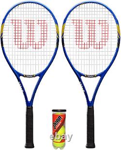Wilson US Open Tennis Racket L3 Various Options 2 Rackets + Balls