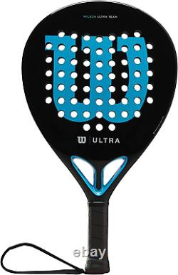 Wilson Ultra Team V2 Padel Racket, Fibreglass/EVA, 366 g, Black/Blue, WR067011U2
