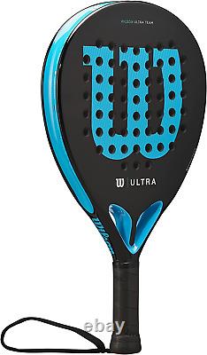 Wilson Ultra Team V2 Padel Racket, Fibreglass/EVA, 366 g, Black/Blue, WR067011U2